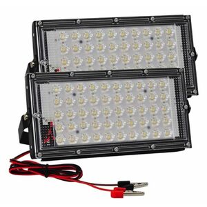 Set 2 Lampa Lucru 12v 50W 50 LED SMD Clesti CaiCai Proiector AUTO imagine