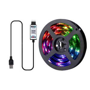 Kit Banda RGB LED TV modulara 4 prinderi cu Bluetooth 021AB imagine