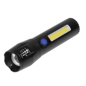 Lanterna TD-C81 cu LED CREE 3 W, LED lateral COB 3 W, acumulator integrat, zoom telescopic imagine