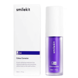 Spuma mov pentru albirea dintilor V34 SmileKit 30ml corector de culoare imagine