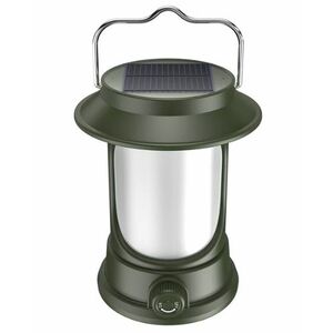 Lampa Solara Retro Camping LY17 Verde cu Maner Reincarcabila imagine