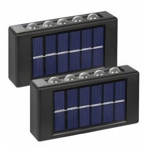 UB Set 2 Lampi Solare de Perete cu 5 led Iluminare Sus Jos imagine