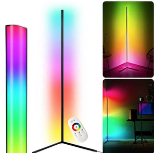 Lampa de colt RGB LED telecomanda jocuri de lumini design ultra 140cm/40W imagine