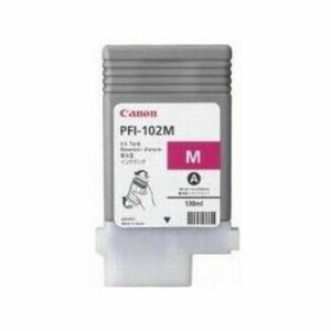 Canon Dye Ink Tank PFI-102 Magenta, For LP17, LP24, iPF500, iPF6X0, iPF7X0, 130ml CF0897B001AA imagine