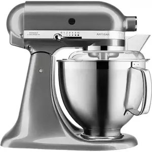 Mixer planetar Artisan Elegance KitchenAid 5KSM185PSEMS, 300 W, bol 4.8 L, Argintiu imagine