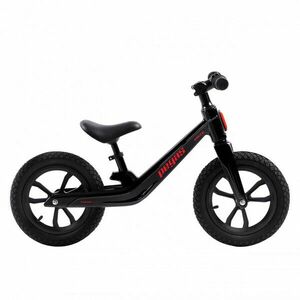 Bicicleta Micro Fara Pedale, Din Magneziu, Cu Kit De Schi Inclus, Roți 12 inch Negru /Rosu imagine