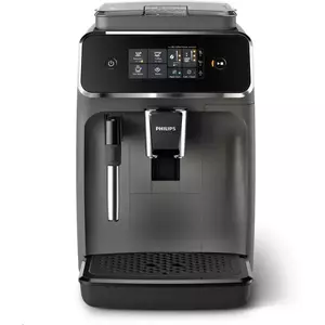 Espressor automat Philips EP2224/10, 2 Bauturi , 15 Bar, Rasnita Ceramica, Sistem de Spumare a Laptelui, Ecran Tactil, Negru imagine