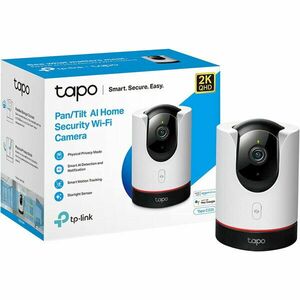 Camera de supraveghere Smart Tapo C225 cu Pan/Tilt 360 grade, 2K QHD, Utilizare Baby Monitor Wireless Audio Video, Night Vision, Detectarea miscarilor, Two-Way Audio, Alarma sonora si luminoasa, Control Vocal, IP Wi-Fi, Mod Privacy imagine