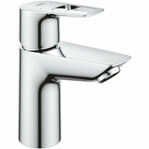 Baterie lavoar Grohe Bauloop 23878001, 3/8'', monocomanda, limitator de temperatura, aerator, marimea S, push-to-open, Crom imagine