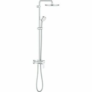 Sistem de dus Grohe Tempesta Cosmopolitan 250 26673000, 1/2'', aparent, 250 mm, 1 pulverizare, anti-calcar, Crom imagine