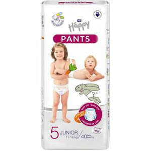 Scutece-chilotel Happy Pant Junior 5, 11-18 kg, 40 buc imagine