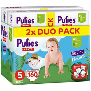 Scutece-chilotel Pufies Fashion & Nature, Marimea 5 Junior, 12-17 kg, 160 buc imagine