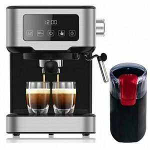 Pachet Espressor manual Cappucino One Touch, 1100W, 1, 5 L, 15 Bari + Rasnita De Cafea Cg9101B18 imagine