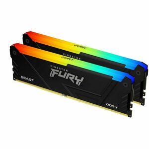 Memorie Kingston FURY Beast RGB 16GB DDR4 2666MHz CL16 Dual Channel Kit imagine