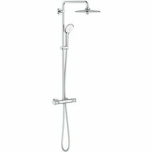 Sistem de dus Grohe Euphoria 260 27615002, 1/2'', 260 mm, 3 pulverizari, termostat, anti-calcar, crom imagine