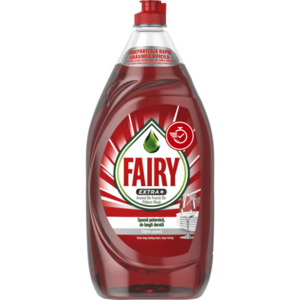 Detergent de vase Fairy Extra+ Fructe de padure rosii, 1.35 L imagine