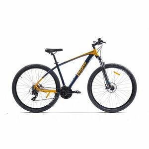 Bicicleta MTB Pegas Drumet, cadru aluminiu, marime L, 24 viteze, manete schimbator Shimano, frane disc fata/spate, roti 29 inch, Albastru Petrol imagine