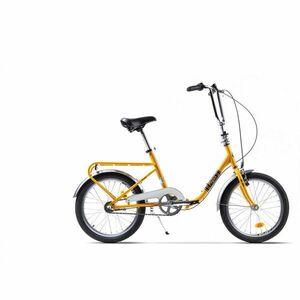 Bicicleta Pegas Practic Retro 20 inch, Otel, 3S Galben imagine