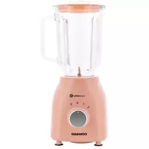 Blender Daewoo DB100, 500 W, bol gradat de sticla, capacitate bol 1.5l , functie PULSE, 2 trepte de viteza, 6 lame, zdrobire gheata, Crem imagine