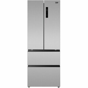 Side by side Beko GNO43622XPN , 443 l, NeoFrost Dual Cooling, Quick Freeze, Compresor inverter, Clasa E, H 189 cm, Inox Look imagine