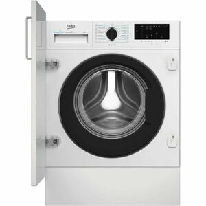 Masina de spalat rufe incorporabila Beko B3WBT691415W, 9 kg, 1400 RPM, SteamCure, Motor ProSmart Inverter, AddXtra, IronFast, SteamCure, Recycled Tub, Clasa A, Display LED, Alb imagine