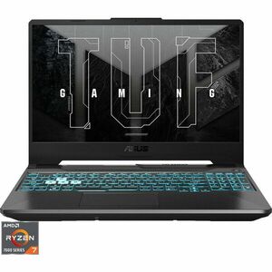 Laptop ASUS Gaming 15.6'' TUF A15 FA506NFR, FHD 144Hz, Procesor AMD Ryzen 7 7435HS, 16GB DDR5, 1TB SSD, GeForce RTX 2050 4GB, No OS, Graphite Black imagine