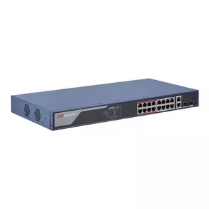 Switch Hikvision DS-3E1318P-EI cu management cu PoE 16x100Mbps RJ45 + 2x1000Mbps RJ45 imagine