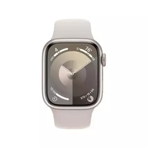 Smartwatch Apple Watch 9 GPS 45mm Carcasa Starlight Aluminium Bratara Starlight Sport imagine