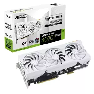 Placa Video ASUS TUF Gaming GeForce RTX 4070 Ti SUPER BTF White OC Edition 16GB GDDR6X 256 biti imagine