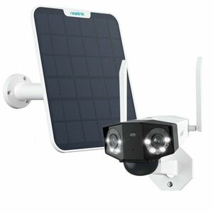 Camera supraveghere wireless GSM 4G cu panou solar Reolink Duo 2 G750+SOLAR, 8 MP, unghi vizual 180 grade, slot card, lumina alba/IR 30 m, 10.400 mAh, detectie oameni/vehicule, microfon, difuzor, PIR imagine