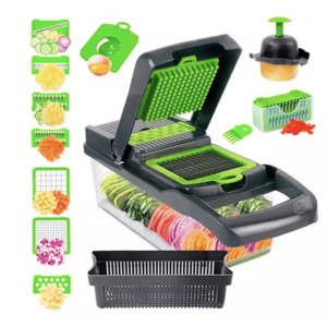 Set feliator manual Gonice 18in1 Inox/Plastic Verde/Negru imagine