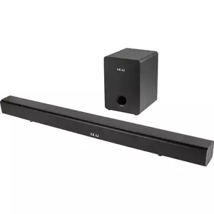 Soundbar AKAI ASB-6WSW, 2.1 canale, 70 W, Bluetooth, USB, HDMI (ARC), Aux in, Radio FM, afisaj LED, telecomanda imagine