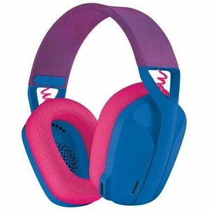 Casti gaming Logitech G435 Lightspeed, Wireless, Blue/Raspberry imagine