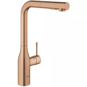 Baterie pentru spalator Grohe Essence 30270DL0, monocomanda, cartus ceramic, pipa pivotanta, marimea L, Cupru (Brushed Warm Sunset) imagine