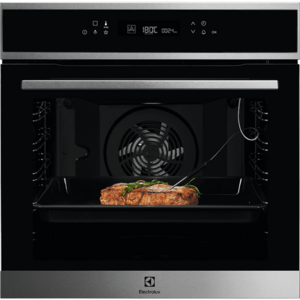 Cuptor incorporabil Electrolux COE7P31X2, Electric, Autocuratare pirolitica, 72 l, Clasa A+, negru-inox imagine