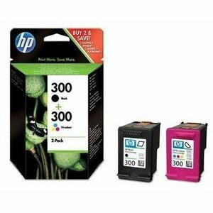 Combo Pack Nr.300 Bk+Col Cn637Ee Original Hp Deskjet D2560 CN637EE imagine