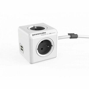 PowerCube USB Extended 1, 5m 2402 Grey imagine