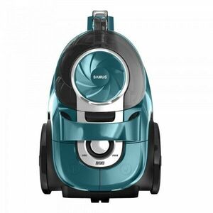 Aspirator fara sac Samus Tornado Eco Power, 800 W, Putere de absorbtie 160 W, Filtru lavabil Hepa, Capacitate recipient 3 l, Rotatie furtun la 360°, Protectie motor la supraincalzire, Turcoaz imagine