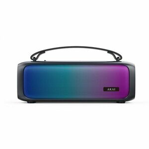 Boxa portabila ABTS-08-BK, 8 W, Lumini RGB, FM Radio, Bluetooth, Negru imagine