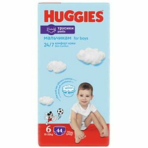 Scutece chilotel Huggies Mega pack 6, Boy, 15-25 kg, 44 buc imagine