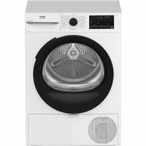 Uscator de rufe Beko BM3T40230W, Pompa de caldura, 10 kg, 15 programe, Clasa A++, Hygienic Drying, RecycledDry, Aquawave, Alb imagine