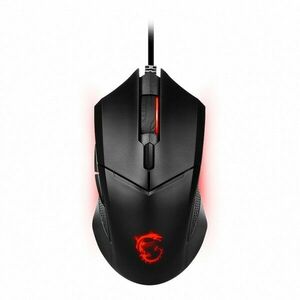 Mouse gaming, MSI, Clutch GM08, Cu design simetric, Cu fir, Negru imagine