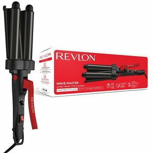 Ondulator REVLON Wave Master – Jumbo Waver RVIR3056UKE, 3 cilindri extra mari, 30 setari temperatura, invelis ceramic cu turmalina imagine