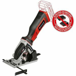 Fierastrau mini circular pe acumulator Einhell TE-CS 18/89 Li - Solo, 18 V, tehnologia PXC, 89 mm diametru disc taiere, 28 mm adancime taiere, 2500 RPM, fara acumulator/incracator imagine