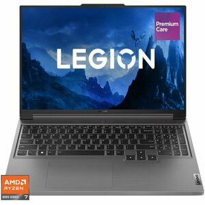 Laptop Lenovo Gaming 16'' Legion Slim 5 16AHP9, WQXGA IPS 165Hz, Procesor AMD Ryzen™ 7 8845HS (16M Cache, up to 5.1 GHz), 16GB DDR5, 512GB SSD, GeForce RTX 4060 8GB, No OS, Luna Grey, 3Yr Onsite Premium Care imagine