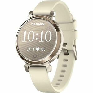 Smartwatch Garmin Lily 2, 35mm, curea silicon, Cream Gold/Coconut imagine