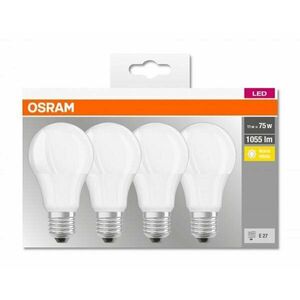 Set 4x bec Led Osram, LED BASE CLASSIC A, E27, 11W (75W), lumina calda (2700K) imagine