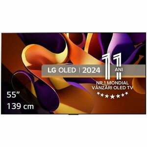 Televizor OLED LG evo OLED55G42LW, 139 cm, Smart, 4K Ultra HD, 100 Hz, Clasa F (Model 2024) imagine