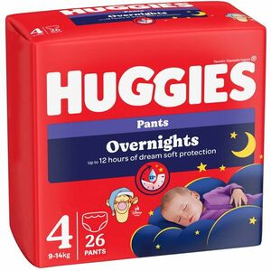 Scutece chilotel de noapte Huggies Overnights 4, 9-14 kg, 26 buc imagine