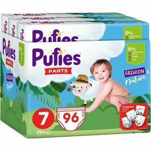 Scutece-chilotel Pufies Fashion&Nature, Marimea 7 Maxi, 17+ kg, 96 buc imagine